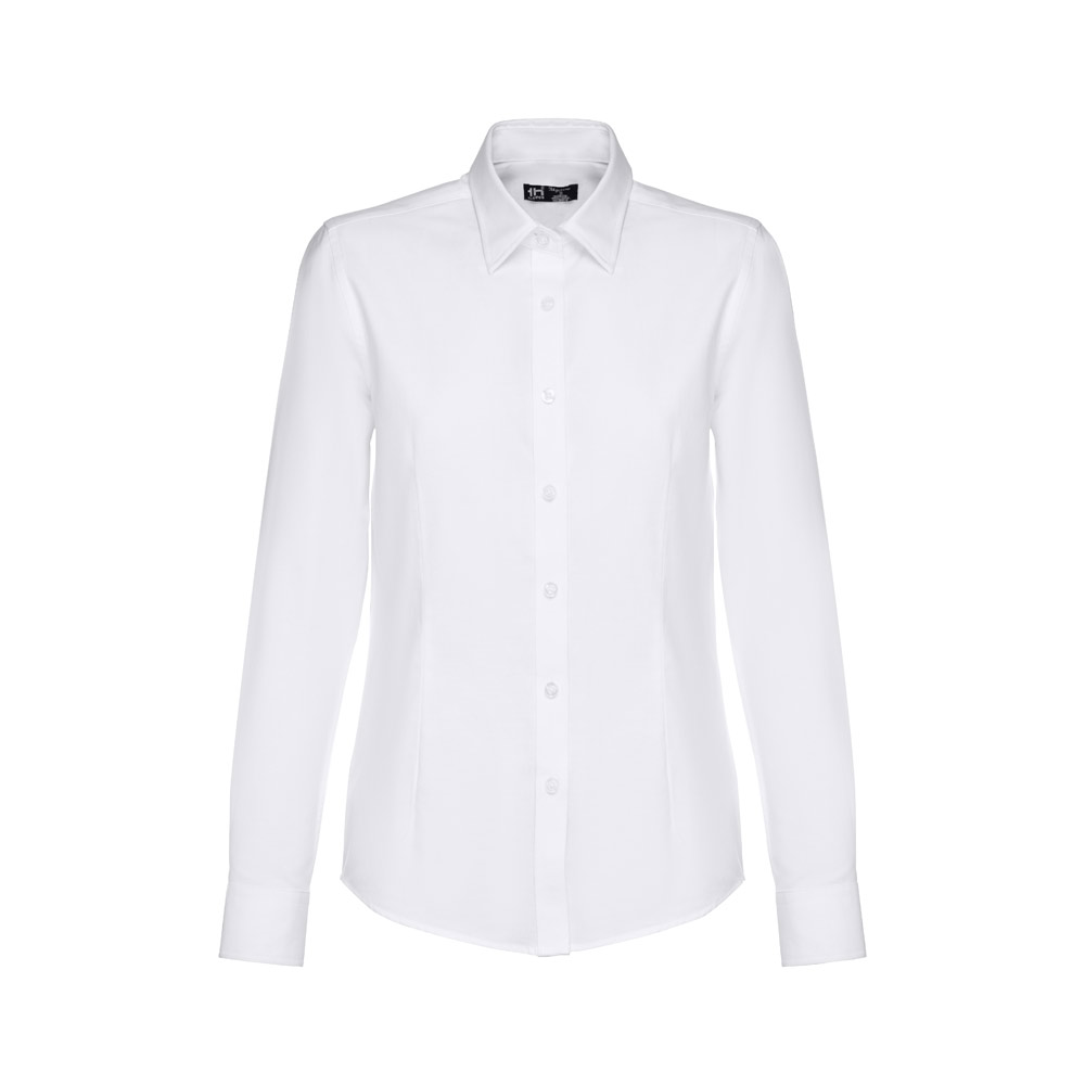 THC TOKYO WOMEN WH. Camicia oxford a maniche lunghe da donna. Colore bianco