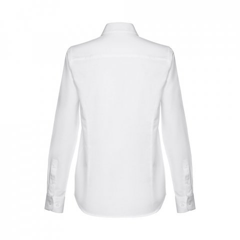 THC TOKYO WOMEN WH. Lang&auml;rmeliges Oxford-Hemd f&uuml;r Frauen. Wei&szlig;e Farbe - Wei&szlig;