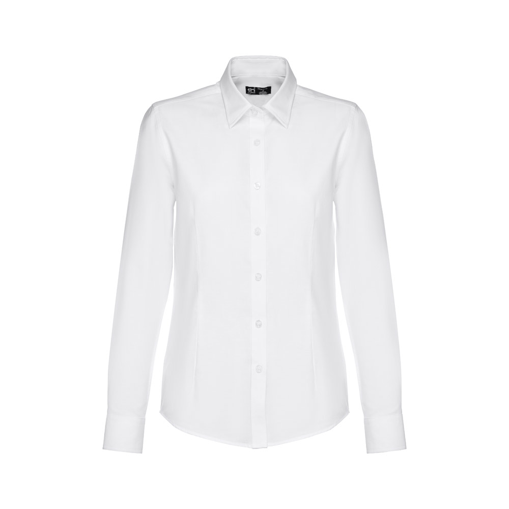 THC TOKYO WOMEN WH. Camicia oxford a maniche lunghe da donna. Colore bianco