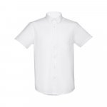 THC LONDON WH. Men's short-sleeved oxford shirt. White - White