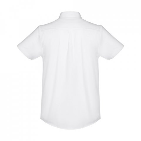 THC LONDON WH. Men's short-sleeved oxford shirt. White - White