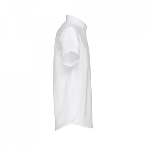 THC LONDON WH. Men's short-sleeved oxford shirt. White - White