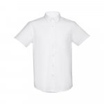 THC LONDON WH. Men's short-sleeved oxford shirt. White - White