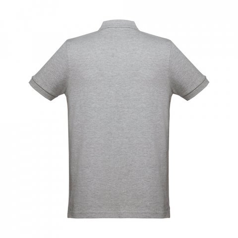 THC DHAKA. Herren Poloshirt - Hellgrau melliert