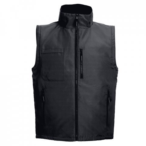 THC ASTANA. Casaco unissexo acolchoado em poli&eacute;ster - Preto