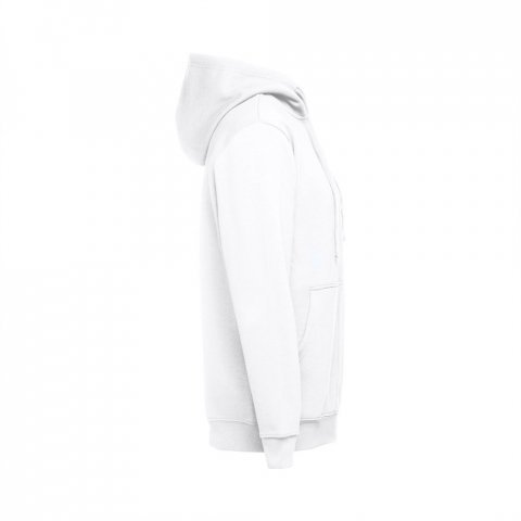 THC AMSTERDAM WH. Sweatshirt para homem, com fecho e capuz - Branco