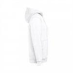 THC AMSTERDAM WH. Sweatshirt para homem, com fecho e capuz - Branco