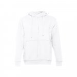 THC AMSTERDAM WH. Sweatshirt para homem, com fecho e capuz - Branco