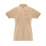 THC MONACO WOMEN. Women's polo shirt - Light brown