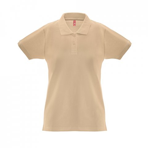 THC MONACO WOMEN. Women's polo shirt - Light brown