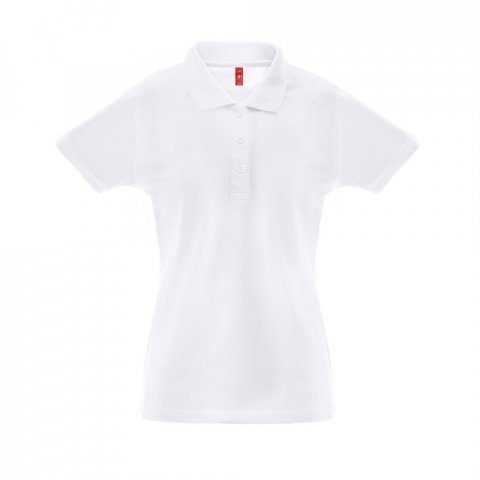 THC BERLIN WOMEN WH. Polo de manga curta para mulher - Branco