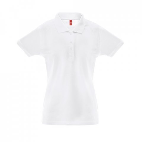 THC BERLIN WOMEN WH. Polo de manga curta para mulher - Branco