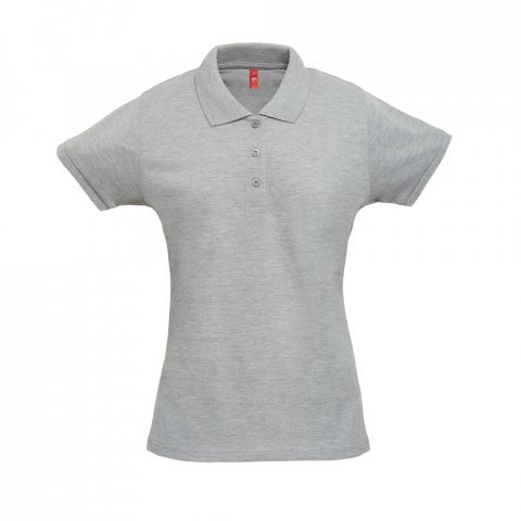 THC BERLIN WOMEN. Polo pour femme - Gris clair matte