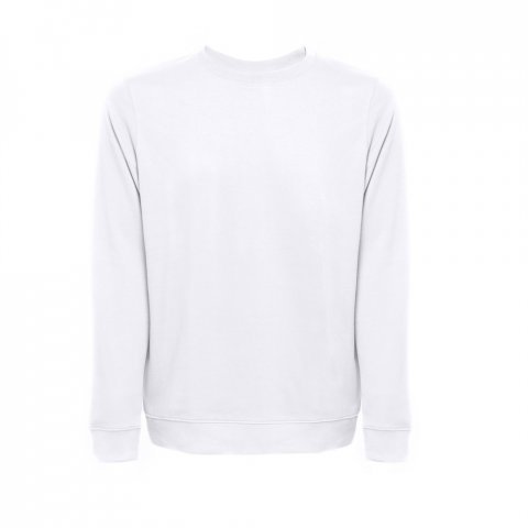 THC COLOMBO WH. Sweatshirt (unissexo) em felpa italiana sem carda. Cor branca - Branco