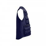 THC PIXEL. Colete (200 g/m&sup2;) em poli&eacute;ster e algod&atilde;o - Azul marinho