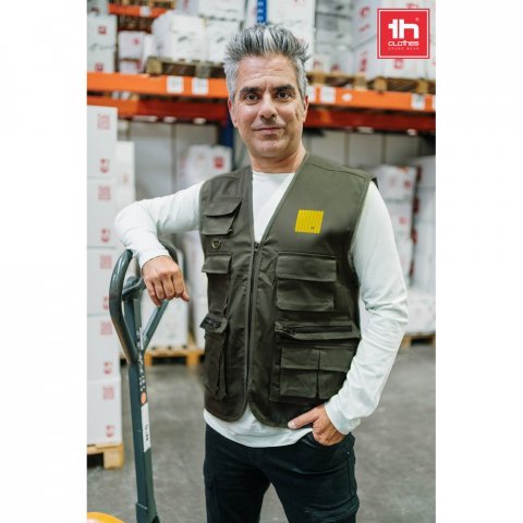 THC PIXEL. Colete (200 g/m&sup2;) em poli&eacute;ster e algod&atilde;o