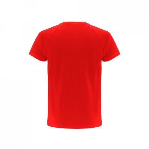 THC MOVE. Technick&eacute; tričko s kr&aacute;tk&yacute;m ruk&aacute;vem z polyesteru - Červen&aacute;