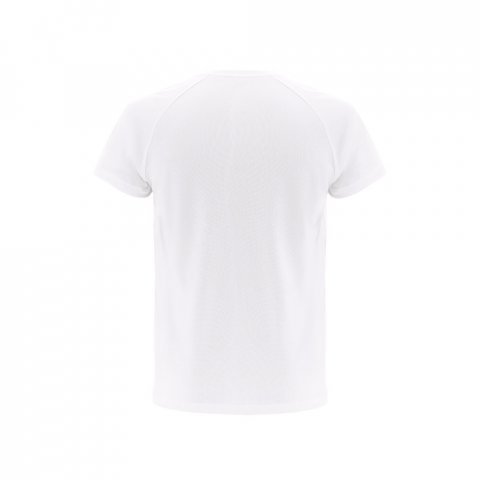 THC MOVE WH. техническа риза с къс ръкав - бял