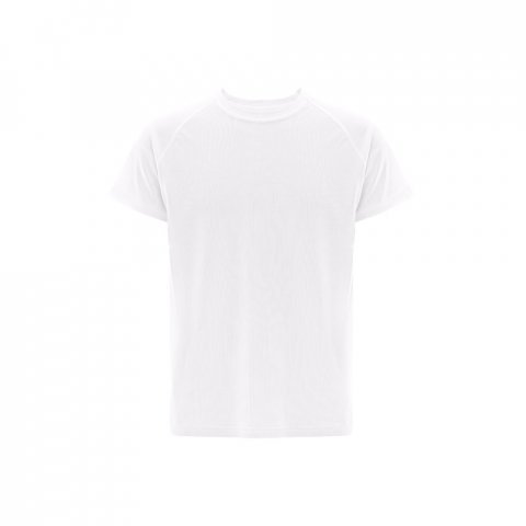 THC MOVE WH. техническа риза с къс ръкав - бял