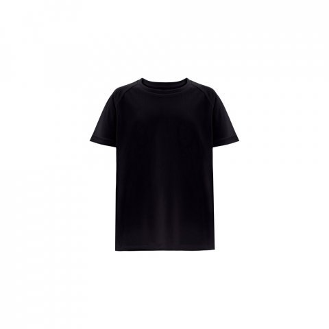 THC MOVE KIDS. Technick&eacute; polyesterov&eacute; tričko s kr&aacute;tk&yacute;m ruk&aacute;vem pro děti - Čern&aacute;