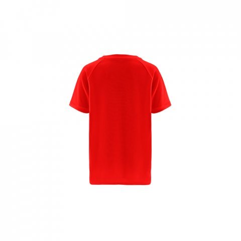 THC MOVE KIDS. Technick&eacute; polyesterov&eacute; tričko s kr&aacute;tk&yacute;m ruk&aacute;vem pro děti - Červen&aacute;
