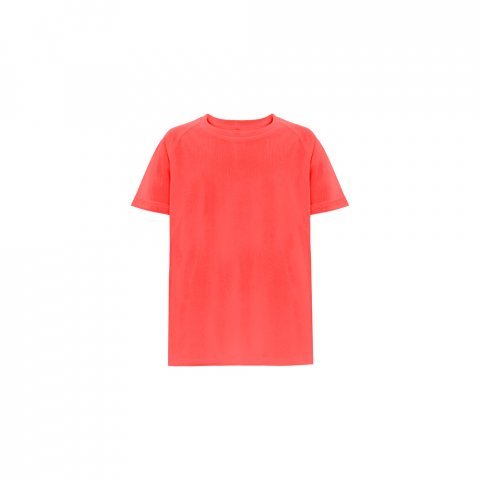 THC MOVE KIDS. Technick&eacute; polyesterov&eacute; tričko s kr&aacute;tk&yacute;m ruk&aacute;vem pro děti - Tmavě oranžov&aacute;