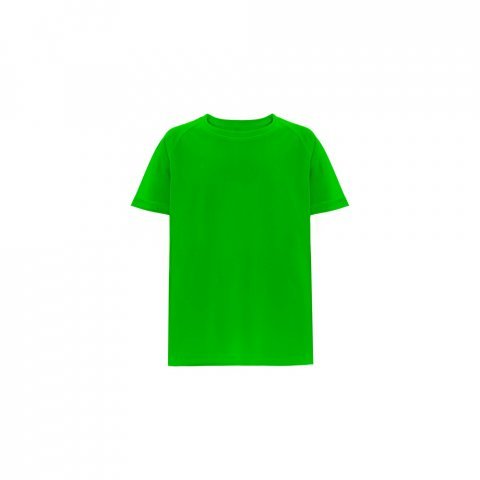 THC MOVE KIDS. Technick&eacute; polyesterov&eacute; tričko s kr&aacute;tk&yacute;m ruk&aacute;vem pro děti - Limetkově zelen&aacute;