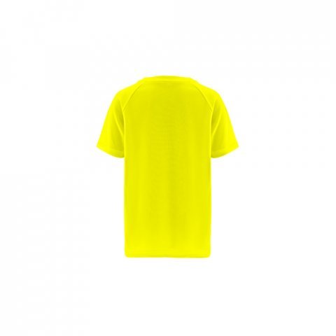 THC MOVE KIDS. Technick&eacute; polyesterov&eacute; tričko s kr&aacute;tk&yacute;m ruk&aacute;vem pro děti - Fluorescenčn&iacute; žlut&aacute;