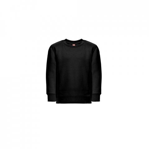 THC DELTA KIDS. Felpa per bambini in cotone riciclato e poliestere - Nero