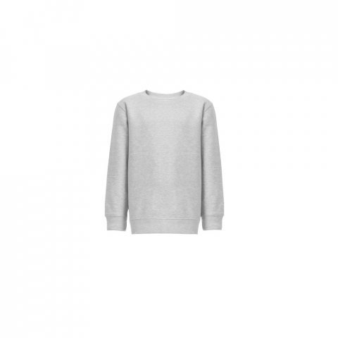 THC DELTA KIDS. Felpa per bambini in cotone riciclato e poliestere - Grigio chiaro m&eacute;lange