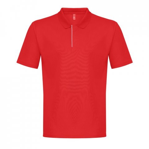 THC DYNAMIC. Polo technique pour homme - Rouge