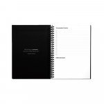 STARTER KIT INFINITE PLANNER A5. Le set comprend un "infinite Diary", un kit de nettoyage, un marqueur et un porte-marqueur - Noir