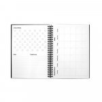 STARTER KIT INFINITE PLANNER A5. Le set comprend un "infinite Diary", un kit de nettoyage, un marqueur et un porte-marqueur - Noir