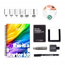 FLEXIBLE A5 STARTER KIT - FULL COLOUR. Startni set A5 &bdquo;Infinitebook&rdquo; s fleksibilnim koricama, uključujući prilagodbu u punoj boji na prednjoj i stražnjoj naslovnici