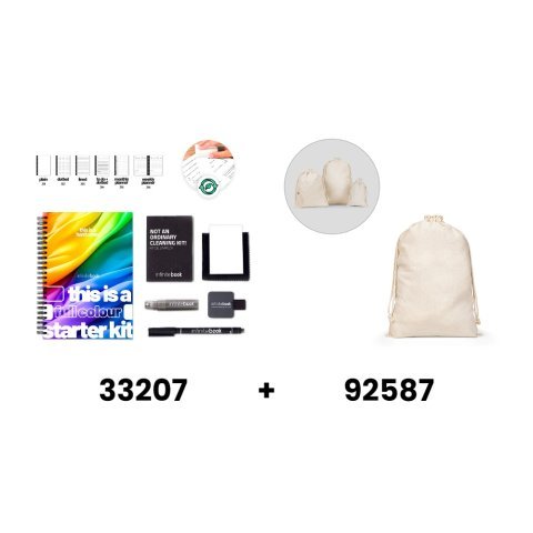 HARDCOVER A5 STARTER KIT - FULL COLOUR. Kit de démarrage A5 « Infinitebook » avec couverture rigide, comprend une personnalisation « Full Colour » sur la couverture et au dos