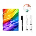 HARDCOVER A5 INFINITEBOOK - FULL COLOUR. Blocnotes A5 &bdquo;Infinitebook&rdquo; cu copertă rigidă, include personalizare &bdquo;Full Colour&rdquo; pe coperta față și spate