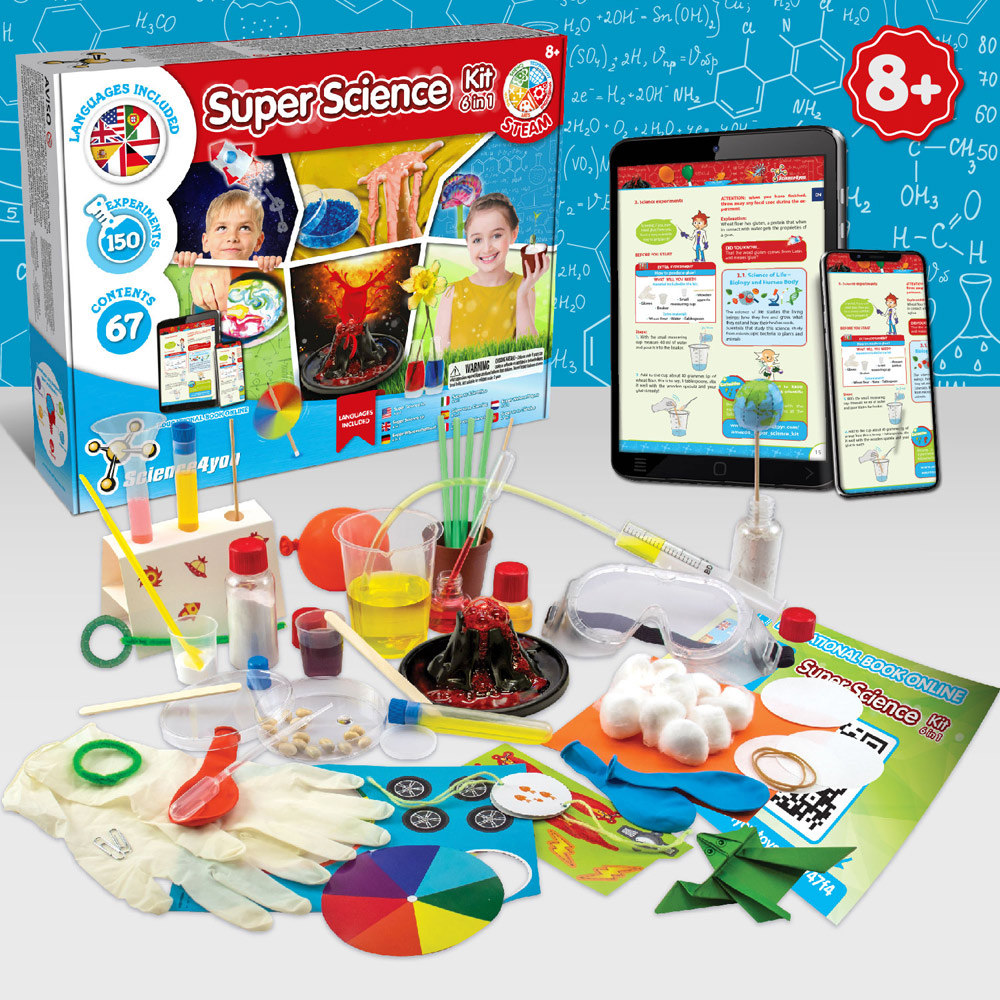 6 in 1 Super Science Kit I. Giocattolo educativo per bambini