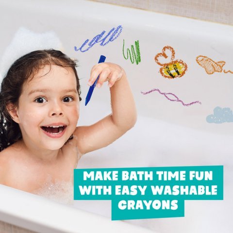 BATH CRAYONS. L&aelig;rerigt leget&oslash;j til b&oslash;rn - Assorteret
