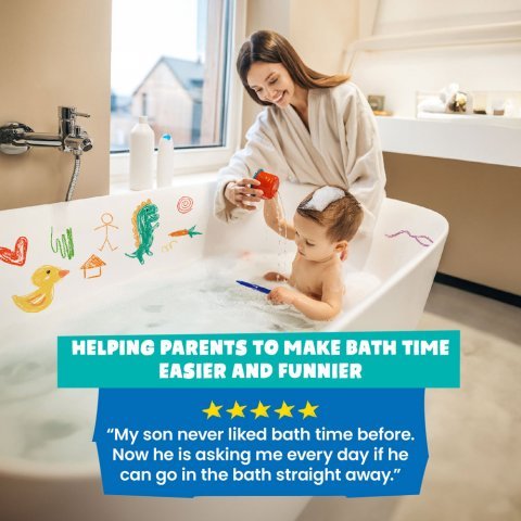 BATH CRAYONS. L&aelig;rerigt leget&oslash;j til b&oslash;rn - Assorteret