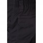 VL LUGH. Cal&ccedil;as stretch multibolsos (240g/m&sup2;) em algod&atilde;o (46%), EME (38%) e poli&eacute;ster (16%) - Preto