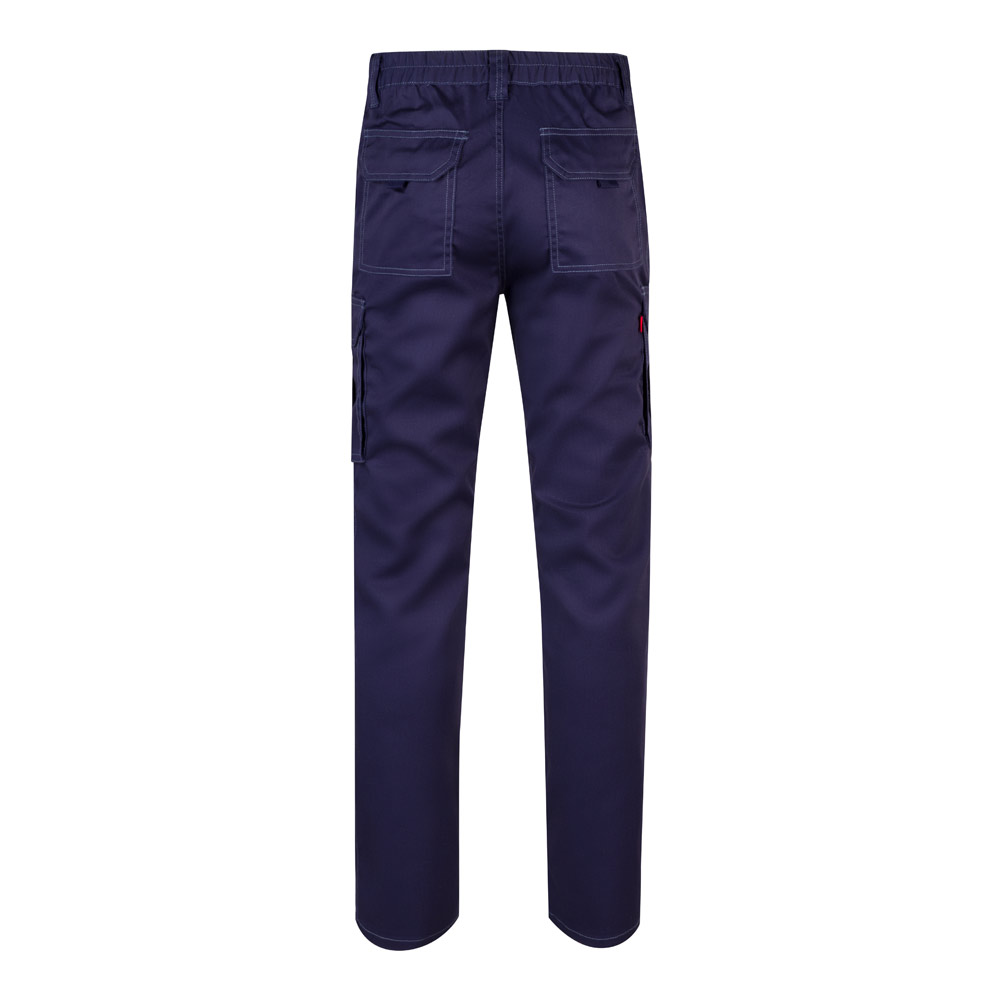 VL LUGH. Pantaloni elasticizzati con diverse tasche (240g/m²), in cotone (46%), EME (38%) e poliestere (16%)