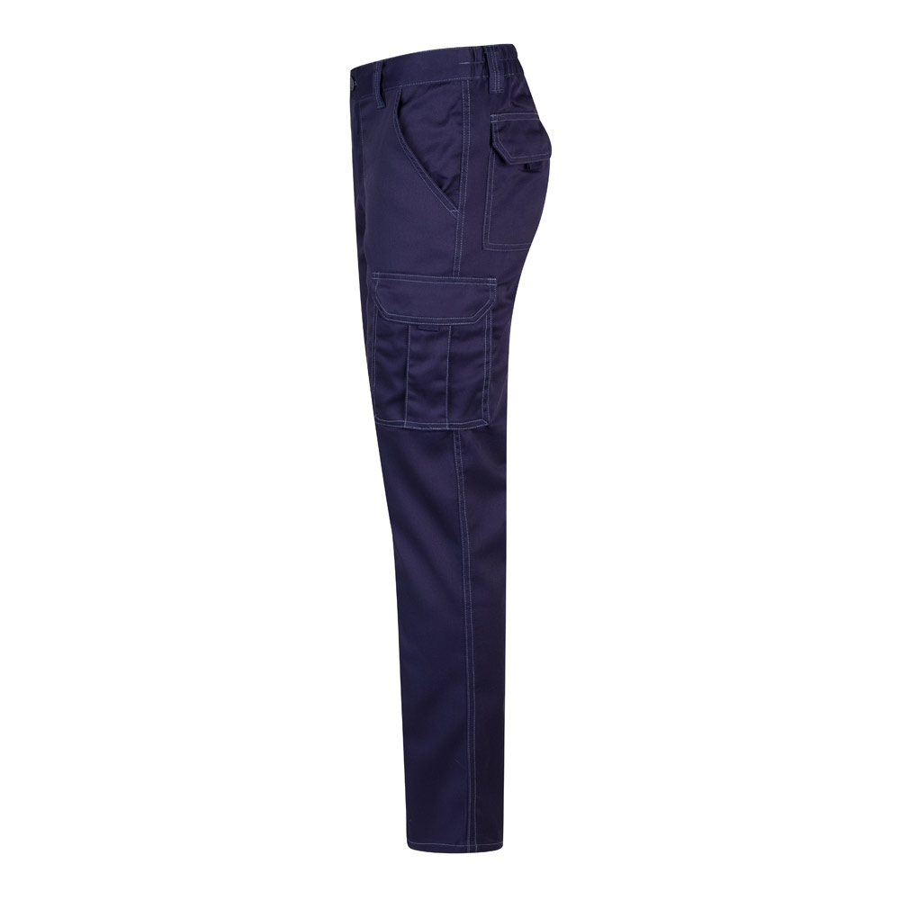 VL LUGH. Pantaloni elasticizzati con diverse tasche (240g/m²), in cotone (46%), EME (38%) e poliestere (16%)
