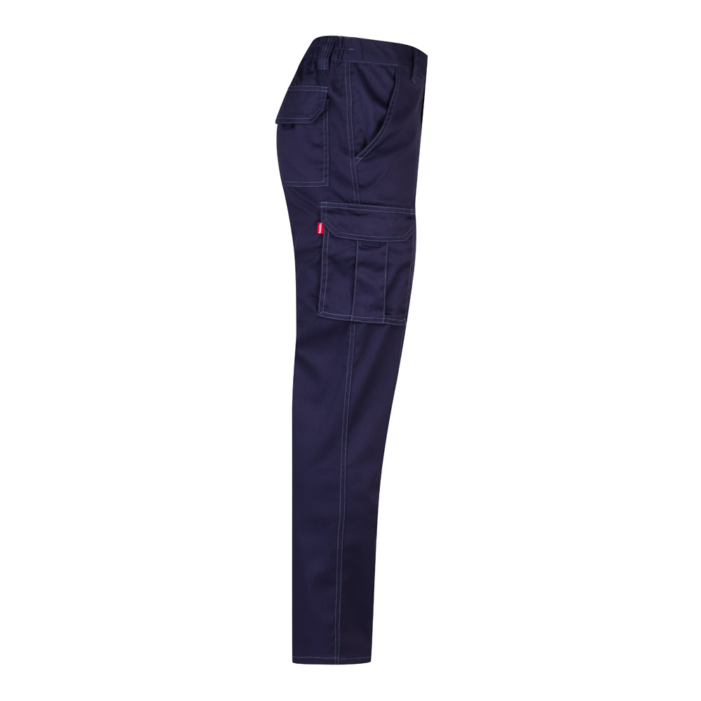 VL LUGH. Pantaloni elasticizzati con diverse tasche (240g/m²), in cotone (46%), EME (38%) e poliestere (16%)