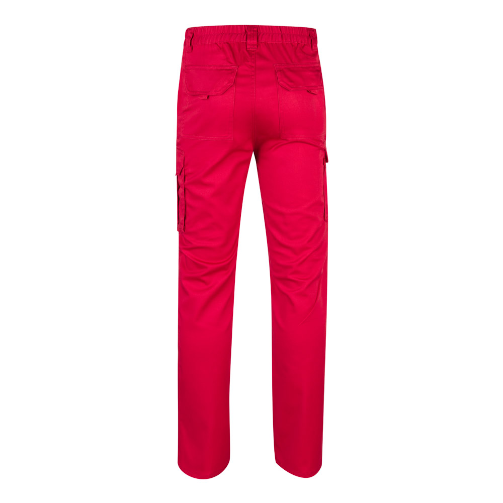VL LUGH. Pantaloni elasticizzati con diverse tasche (240g/m²), in cotone (46%), EME (38%) e poliestere (16%)