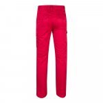 VL LUGH. Cal&ccedil;as stretch multibolsos (240g/m&sup2;) em algod&atilde;o (46%), EME (38%) e poli&eacute;ster (16%) - Vermelho