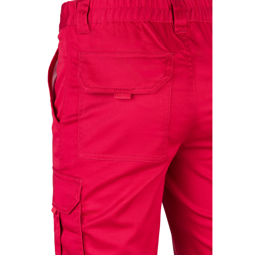 VL LUGH. Pantaloni elasticizzati con diverse tasche (240g/m²), in cotone (46%), EME (38%) e poliestere (16%)