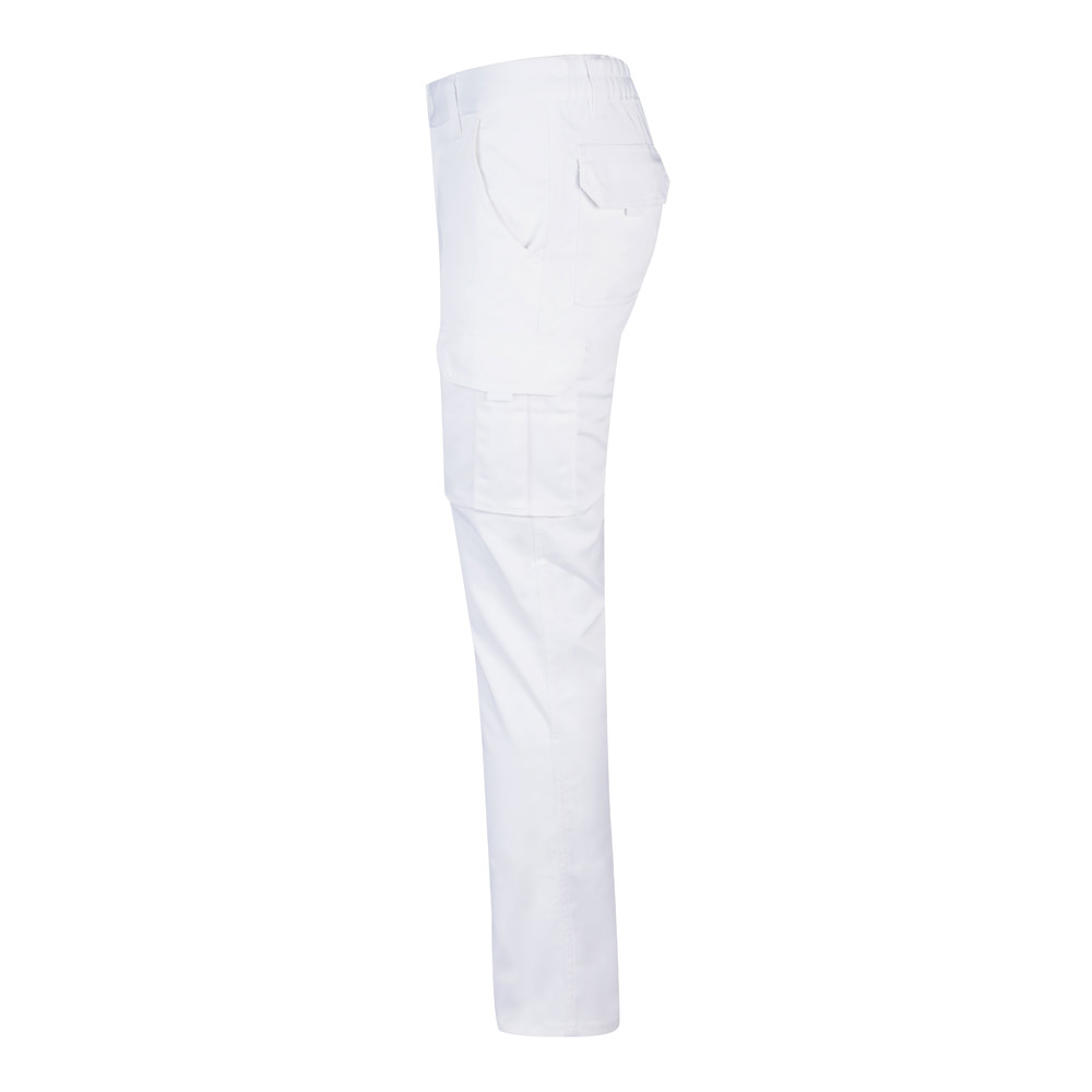 VL LUGH. Pantaloni elasticizzati con diverse tasche (240g/m²), in cotone (46%), EME (38%) e poliestere (16%)