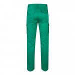 VL LUGH. Cal&ccedil;as stretch multibolsos (240g/m&sup2;) em algod&atilde;o (46%), EME (38%) e poli&eacute;ster (16%) - Verde