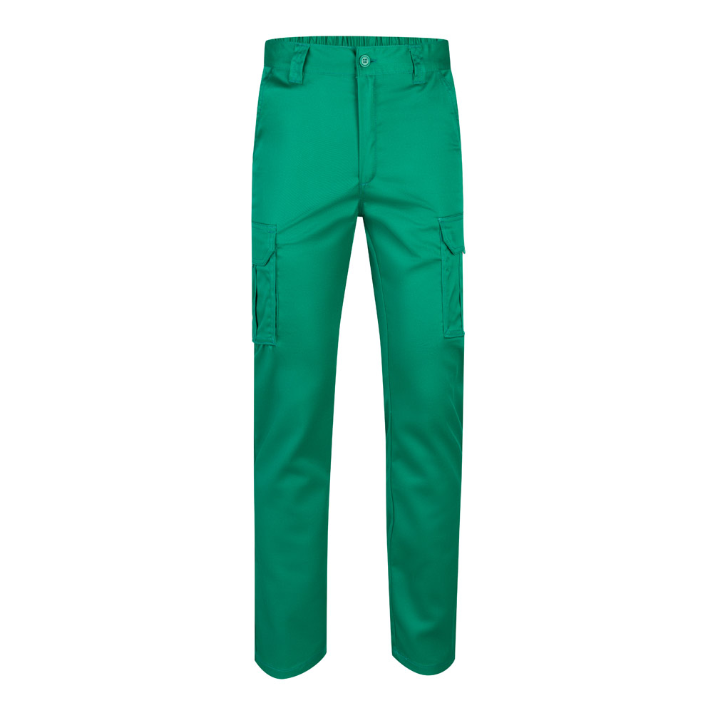 VL LUGH. Pantaloni elasticizzati con diverse tasche (240g/m²), in cotone (46%), EME (38%) e poliestere (16%)
