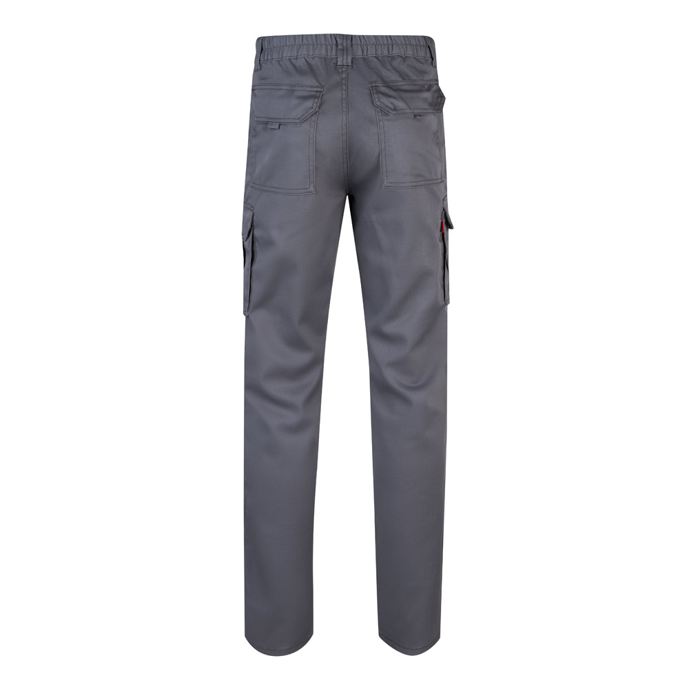 VL LUGH. Pantaloni elasticizzati con diverse tasche (240g/m²), in cotone (46%), EME (38%) e poliestere (16%)